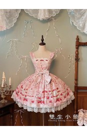 Twin Bears Sweet Strawberry Cake JSK(5th Pre-Order/3 Colours/Full Payment Without Shipping)